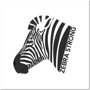 Ehlers Danlos Rare Disease Awareness Zebra Strong Posters and Art